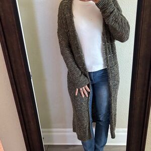 Mossimo Supply Co. Olive Knit Cardigan